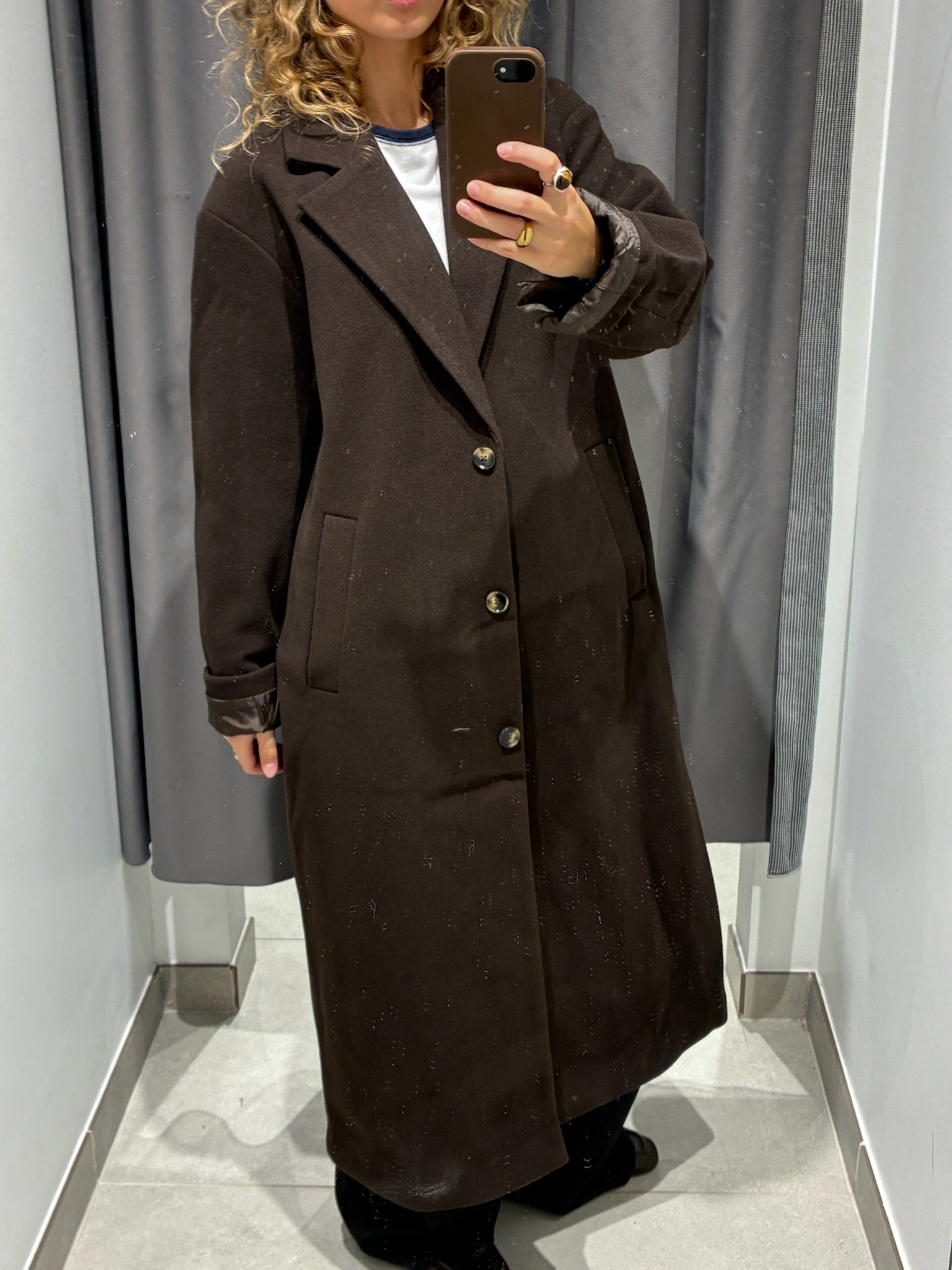 PCAGNES Coat - Ganache